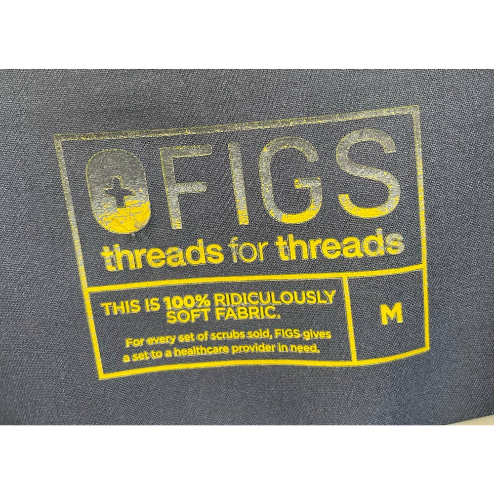 Figs Women’s Size Medium Threads For Threads Blue… - image 3